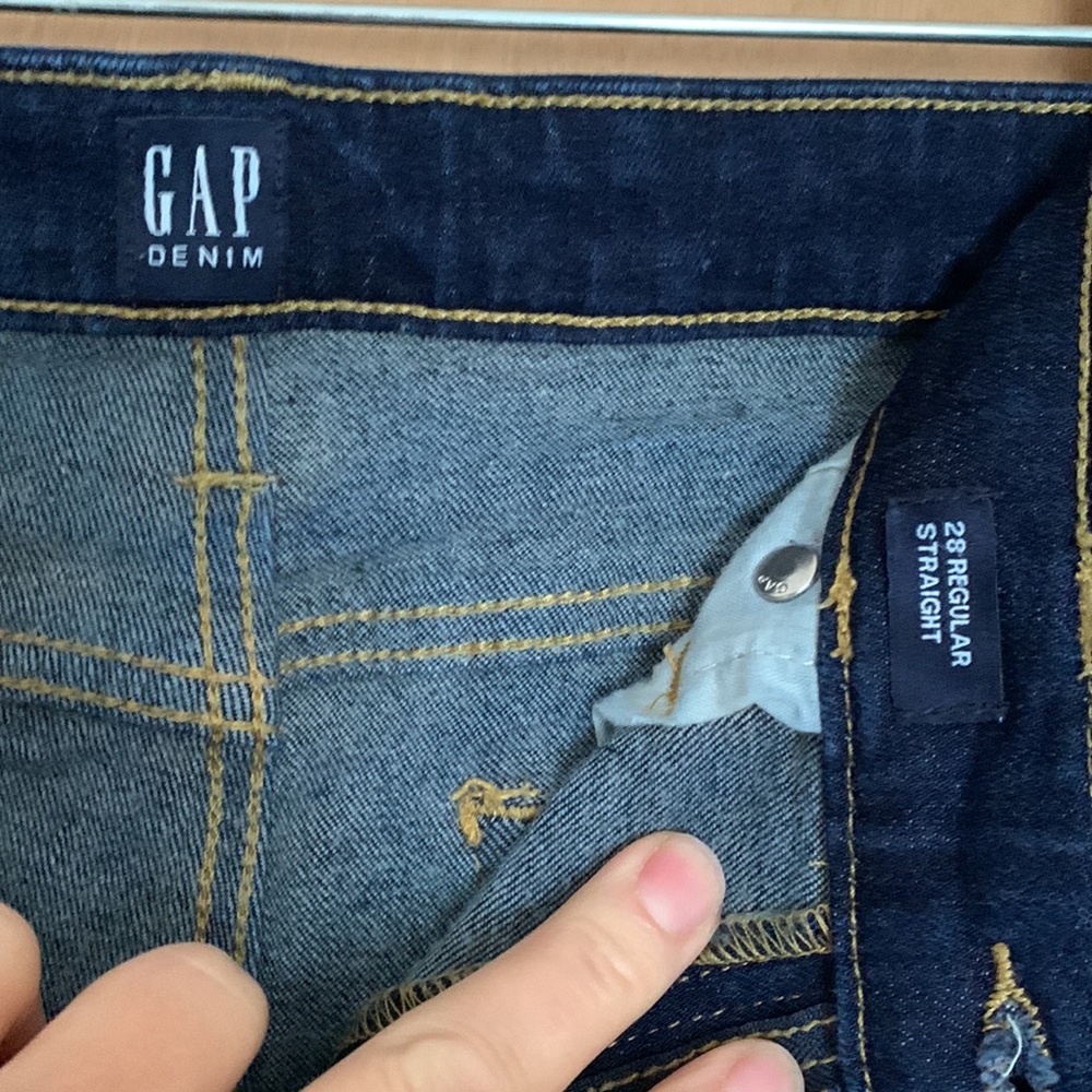 Gap dark denim 28” waist and inseam - Picture 3 of 3